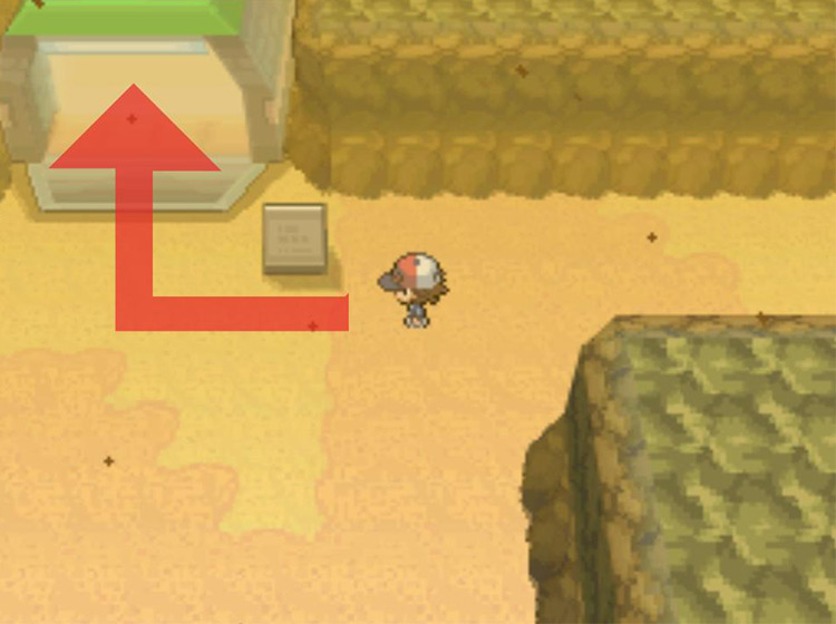 Head straight through the tunnel leading to the Desert Resort. / Pokémon Black and White