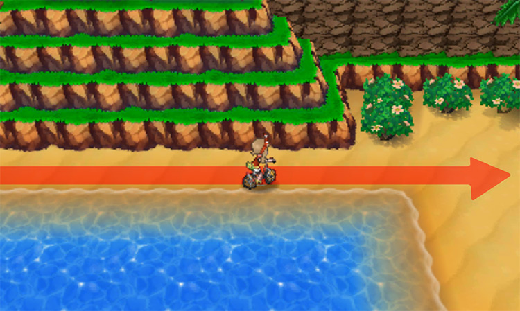 Biking on the island's east side / Pokémon Omega Ruby and Alpha Sapphire