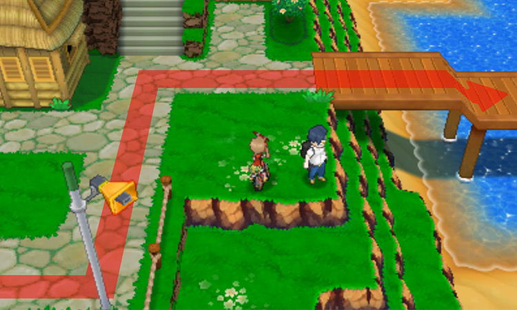 Docks on the island's east side / Pokémon Omega Ruby and Alpha Sapphire