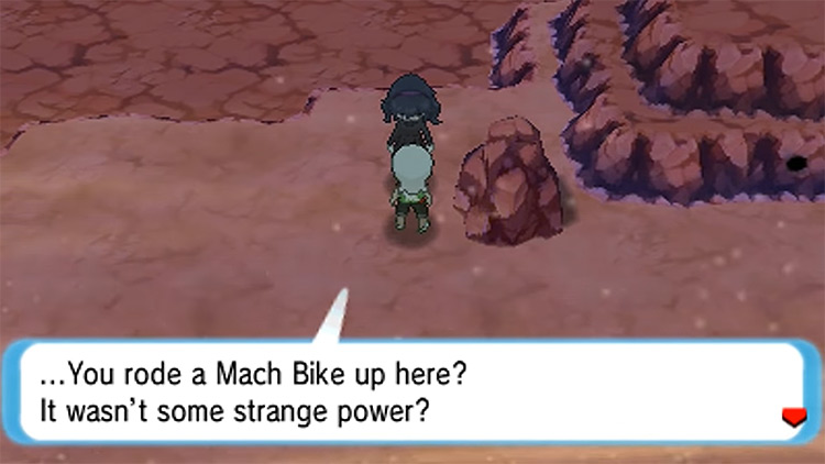 Talking to the Hex Maniac on Route 111 / Pokémon Omega Ruby and Alpha Sapphire
