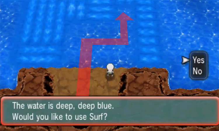 Seafloor Cavern’s first water current puzzle / Pokémon Omega Ruby and Alpha Sapphire