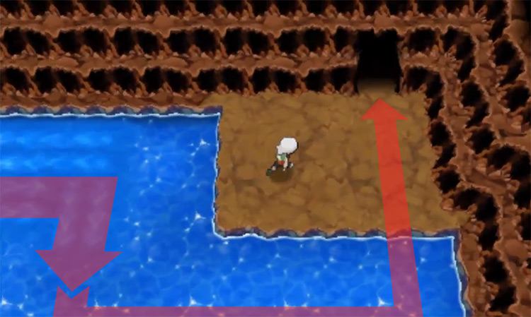 Door in the northeast corner of the room / Pokémon Omega Ruby and Alpha Sapphire