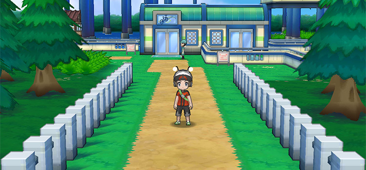 Wearing the Dowsing Machine on Route 110 (Pokémon Alpha Sapphire)