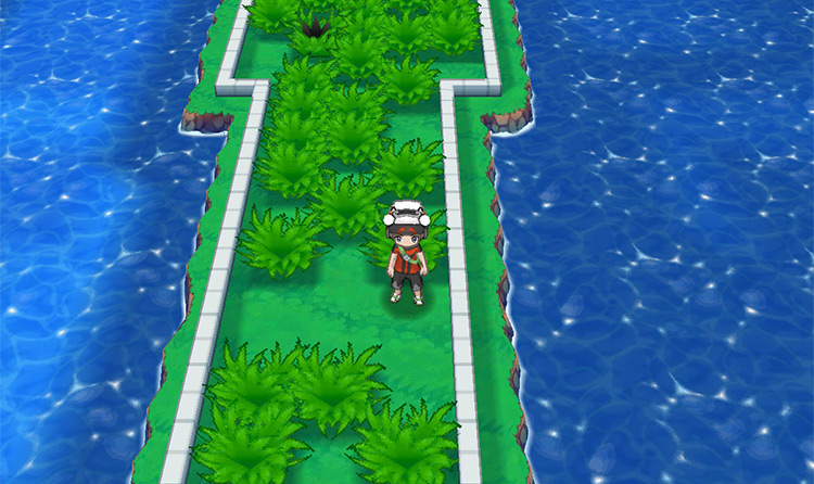 The Dowsing Machine, indicating that there are no invisible items nearby. / Pokémon Omega Ruby and Alpha Sapphire