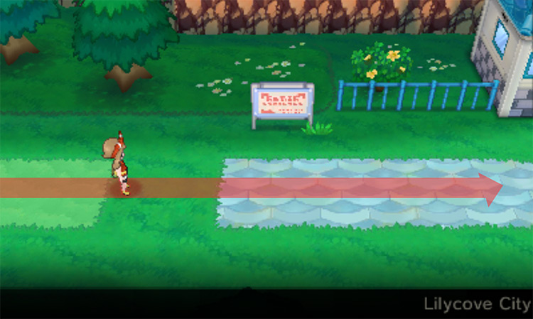 Lilycove City entering from Route 121 / Pokémon Omega Ruby and Alpha Sapphire