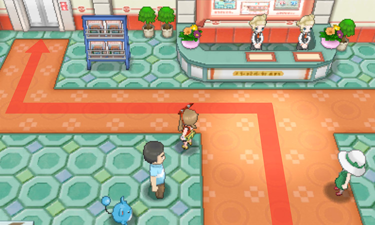 On the first floor of Lilycove Department Store / Pokémon Omega Ruby and Alpha Sapphire