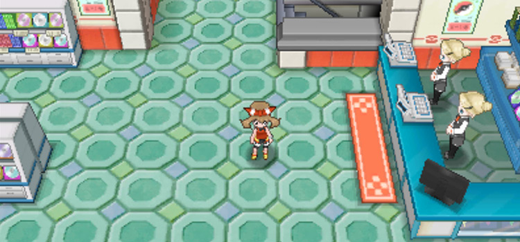 On the 4th Floor of Lilycove Dept. Store in Omega Ruby