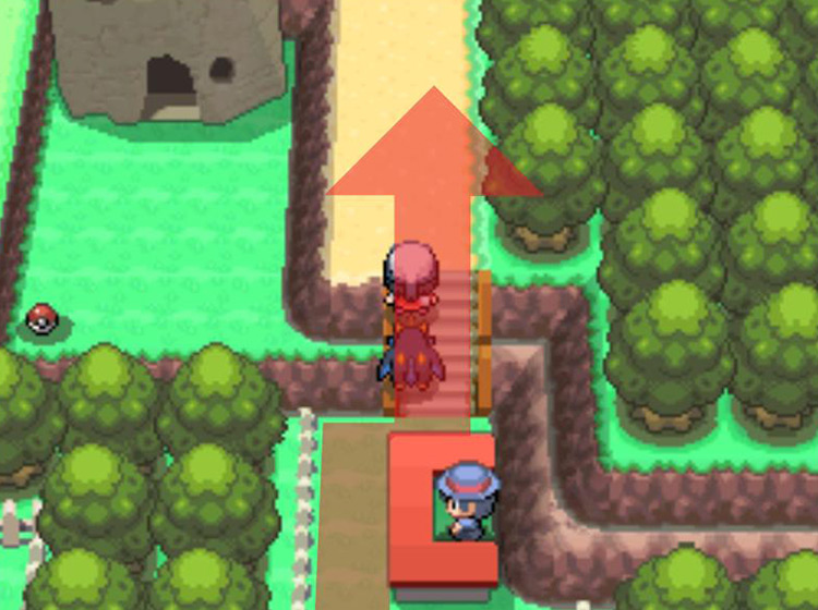 Crossing northward through the Square / Pokémon Platinum