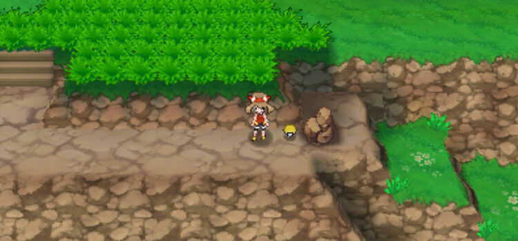Mt Pyre Exterior standing next to TM61 (Pokémon Alpha Sapphire)