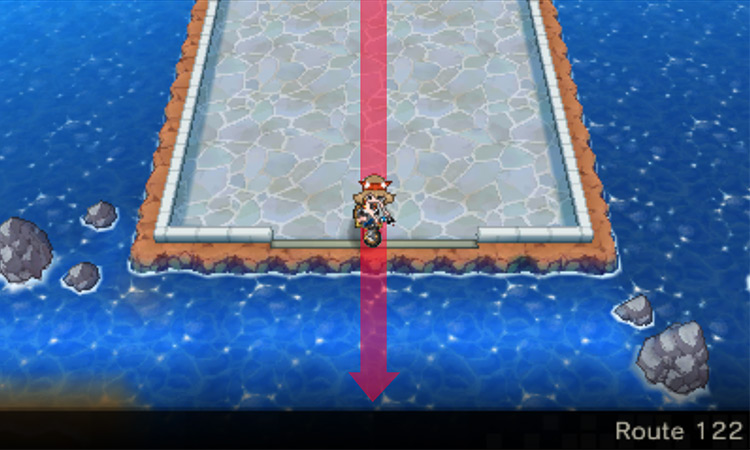 Surf spot on Route 122 / Pokémon Omega Ruby and Alpha Sapphire
