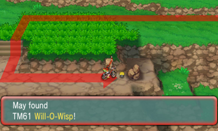 The location of TM61 Will-O-Wisp / Pokémon Omega Ruby and Alpha Sapphire