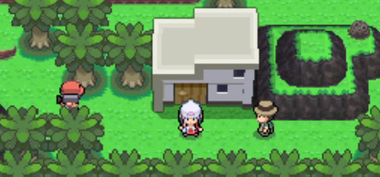 The Facade House in the Survival Area (Pokémon Platinum)