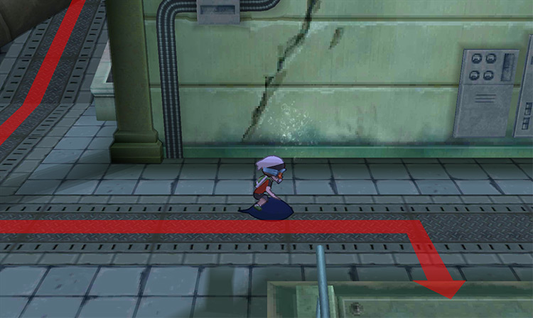 The path towards the control room. / Pokémon Omega Ruby and Alpha Sapphire