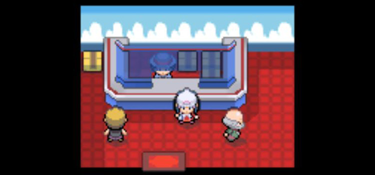 Veilstone Prize Exchange Area in Pokémon Platinum