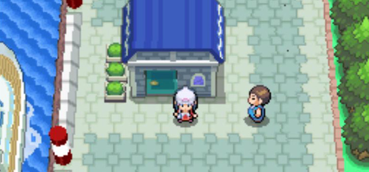 The House in Canalave City where you get TM48 (Pokémon Platinum)