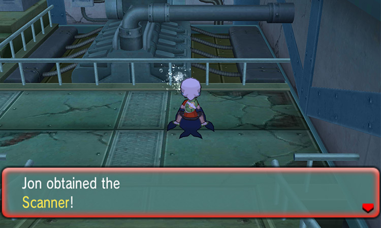 Getting the Scanner in the underwater basement of Sea Mauville. / Pokémon Omega Ruby and Alpha Sapphire