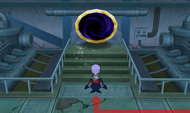 The portal in Sea Mauville to encounter Lugia. / Pokémon Omega Ruby and Alpha Sapphire