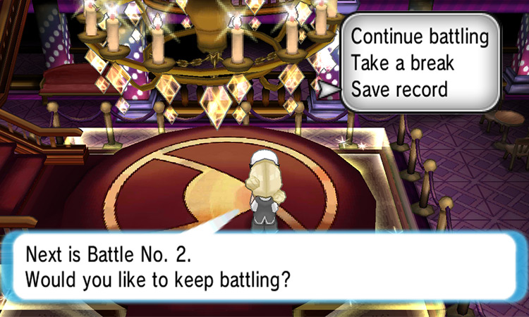 Saving the Battle Maison record. / Pokémon Omega Ruby and Alpha Sapphire