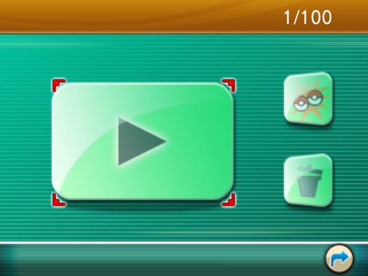 Playing a video on the Vs. Recorder. / Pokémon Omega Ruby and Alpha Sapphire