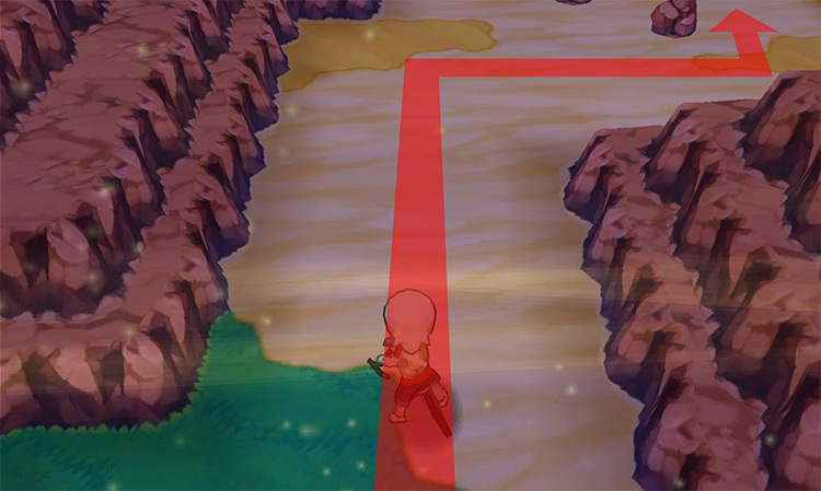 Entering the Route 111 Desert. / Pokémon Omega Ruby and Alpha Sapphire