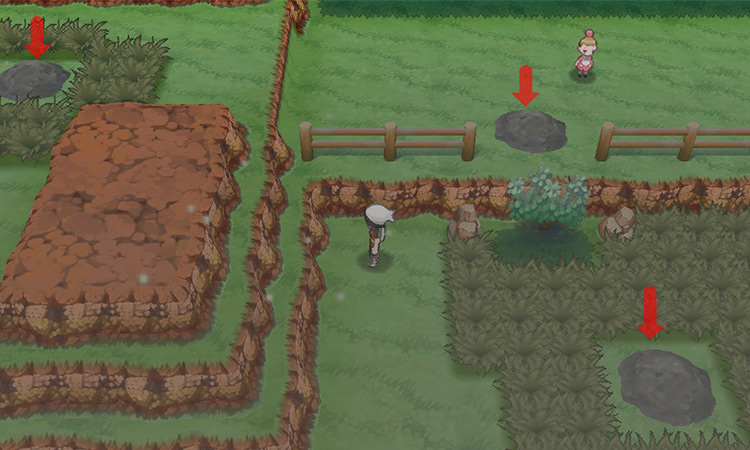 Some of the ash piles on Route 113. / Pokémon Omega Ruby and Alpha Sapphire