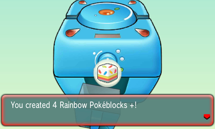 Blending Rainbow Pokéblocks + / Pokémon Omega Ruby and Alpha Sapphire