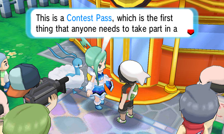 Obtaining the Contest Pass from Lisia. / Pokémon Omega Ruby and Alpha Sapphire