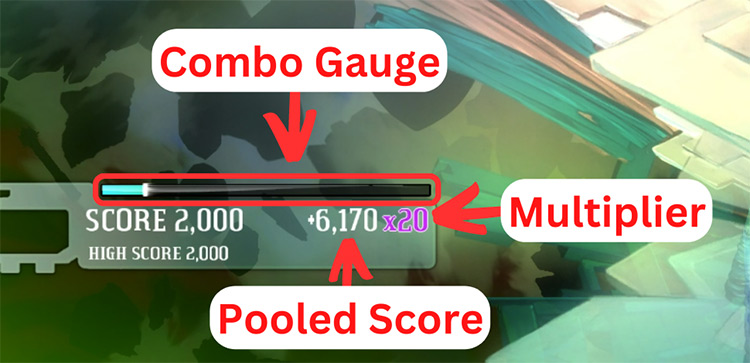 Maximize your score by increasing the combo multiplier / Bastion
