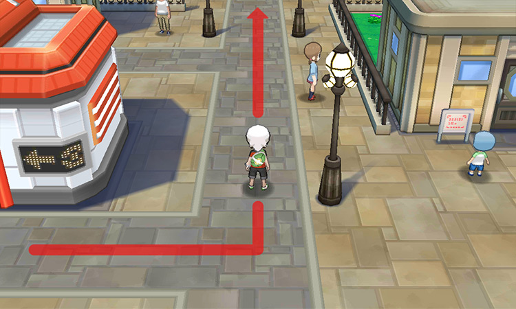Heading north of the Pokémon Center. / Pokémon Omega Ruby and Alpha Sapphire