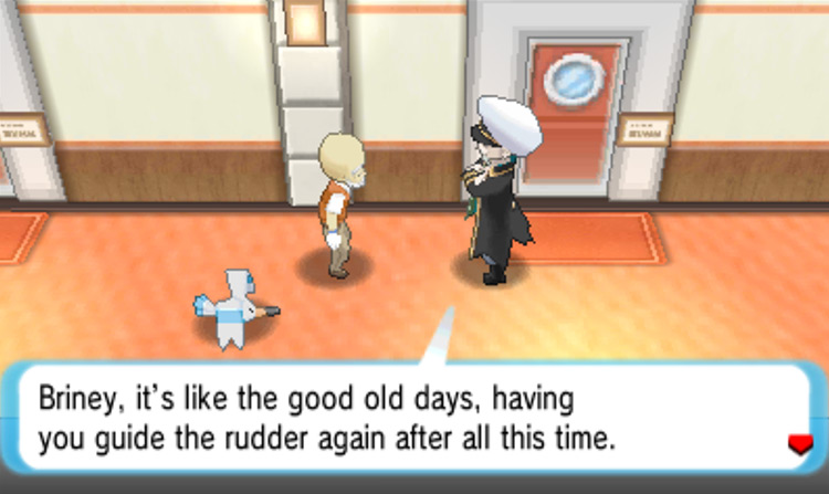 Conversation between Mr. Briney and Drake / Pokémon Omega Ruby and Alpha Sapphire
