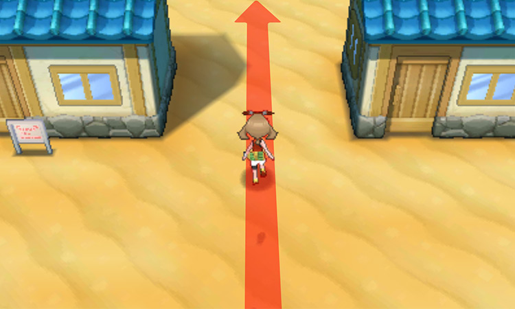 Dewford Town’s north exit / Pokémon Omega Ruby and Alpha Sapphire