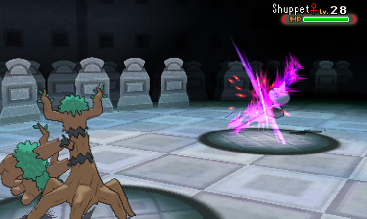 Using Shadow Claw in battle / Pokémon Omega Ruby and Alpha Sapphire