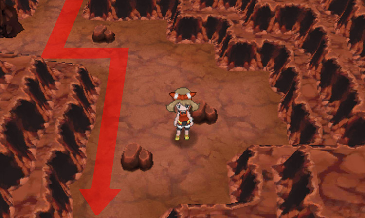Fiery Path's southwest side / Pokémon Omega Ruby and Alpha Sapphire