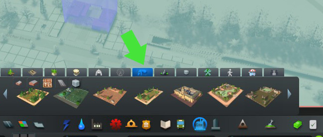 The Nature Reserve tab / Cities: Skylines
