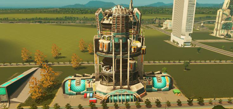 The Fusion Powerplant Monument in Cities: Skylines