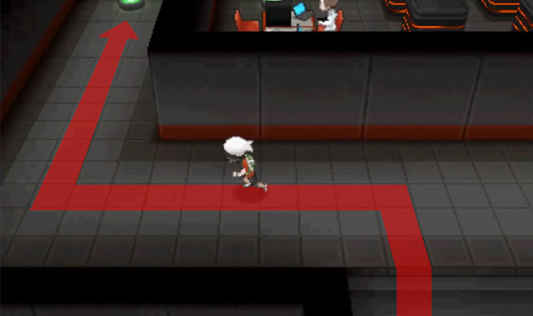 The first warp tile you need to use / Pokémon Omega Ruby and Alpha Sapphire