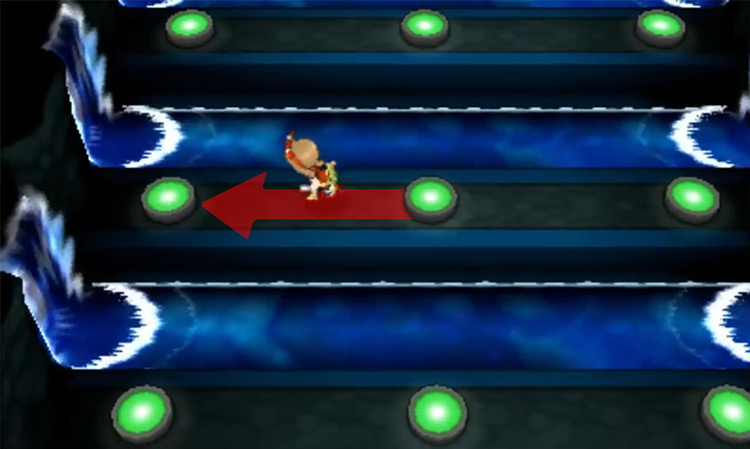 The seventh warp tile you need to use / Pokémon Omega Ruby and Alpha Sapphire