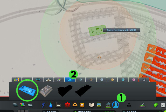 Build a Festival Area first to unlock the Fan Zone Park. / Cities: Skylines
