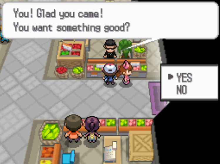 Show the clerk a level 30 Pokémon to be given the Expert Belt. / Pokémon Black and White