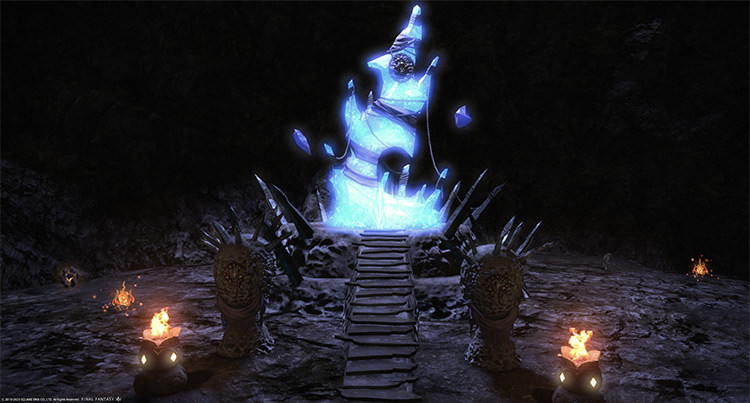 The Gnathic Aetheryte entrance in The Dravanian Forelands / Final Fantasy XIV