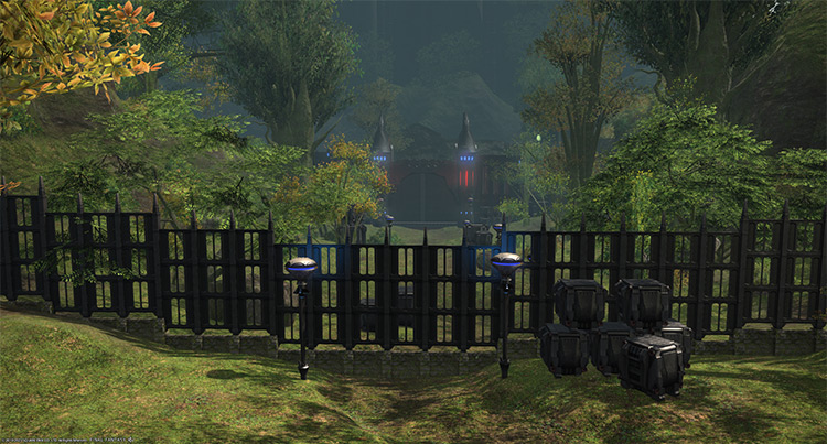 Baelsar’s Wall seen from the outskirts of East Shroud / Final Fantasy XIV