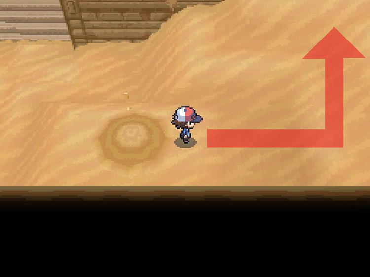 Head north over the hilly dunes. / Pokémon Black and White