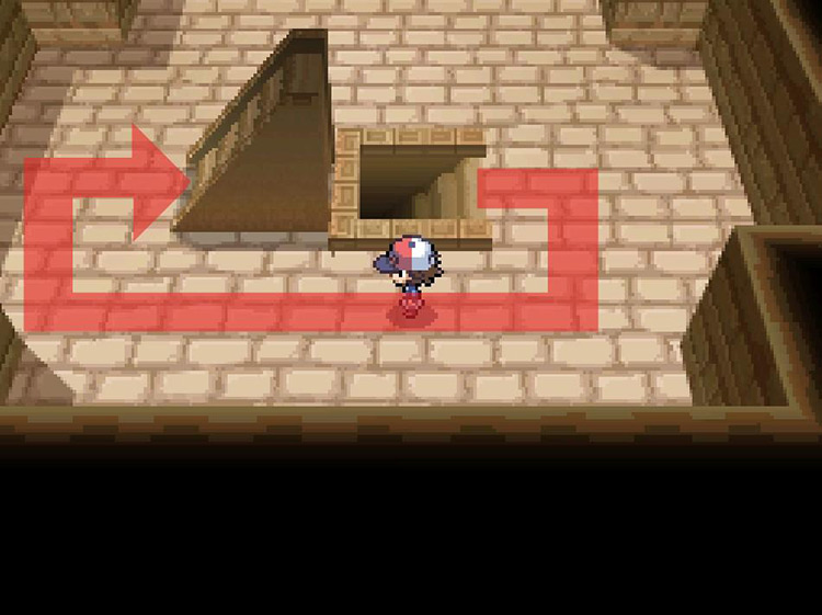 Take the stairs and continue climbing. / Pokémon Black and White