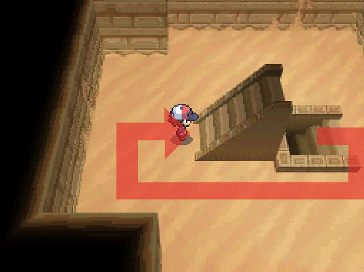Take the stairs in the following room. / Pokémon Black and White