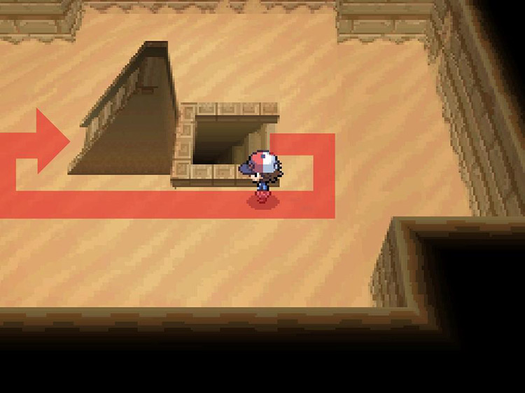 Continue climbing up the next staircase. / Pokémon Black and White