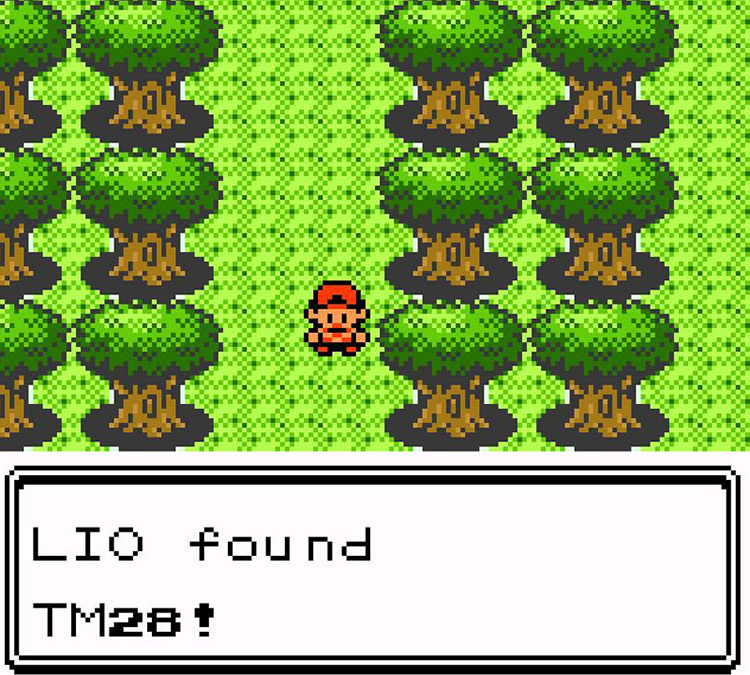 Finding the item ball that contains TM28 Dig / Pokémon Crystal
