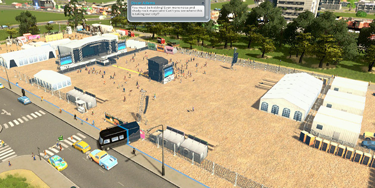 The Festival Area upgraded to 3 stars. / Cities: Skylines