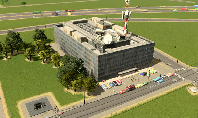 The Media Broadcast Building / Cities: Skylines