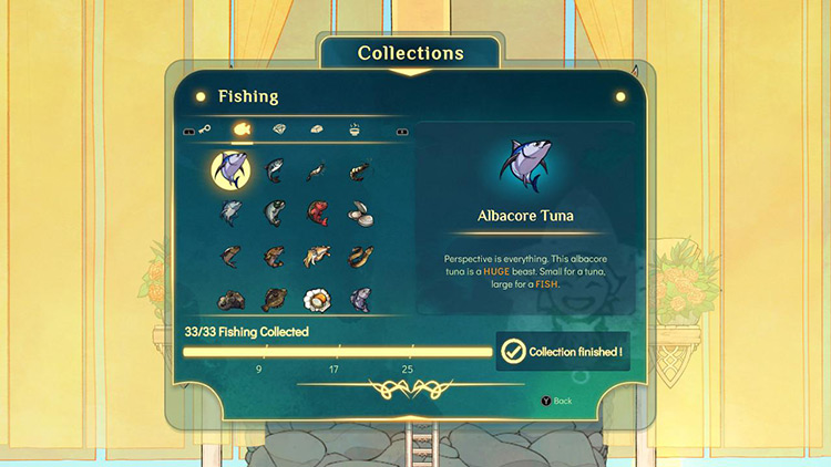 The last achievement is to collect all of the items in Susan’s Museum / Spiritfarer