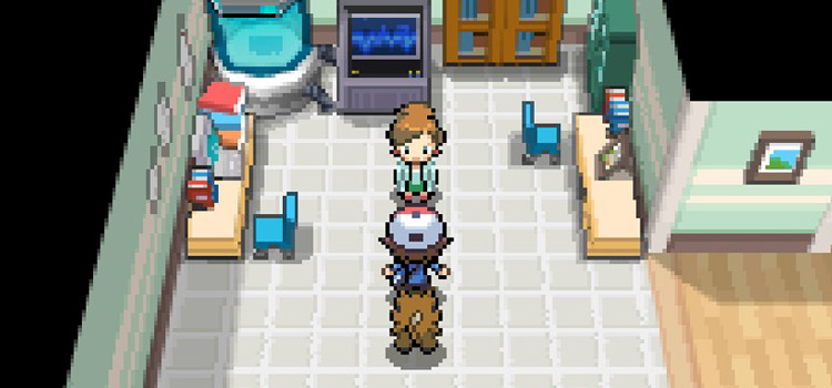 Inside Professor Juniper's Lab in Pokémon Black